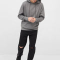 Solid Hoodie For Men - Heather Grey