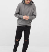 Solid Hoodie For Men - Heather Grey