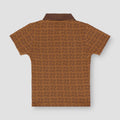 Typography Crop Polo Shirt 