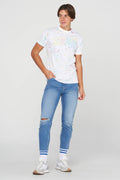 Spattered Typography T-Shirt