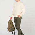 Crew Neck Solid Sweatshirt For Men - Beige 