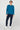 Crew Neck Solid Sweatshirt For Men - Teal Blue 