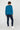 Crew Neck Solid Sweatshirt For Men - Teal Blue 