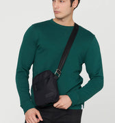 Crew Neck Solid Sweatshirt For Men - Green 