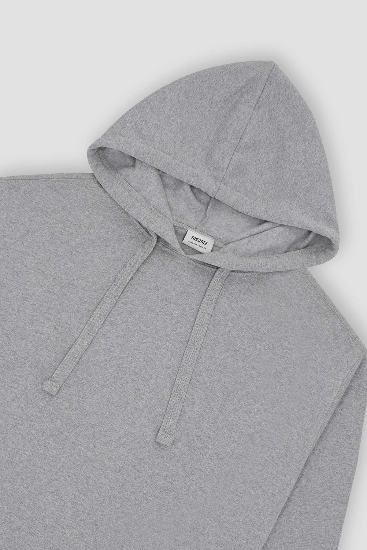 Basic Solid Hoodie For Men - Grey