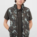 High Neck Camo Gilet 