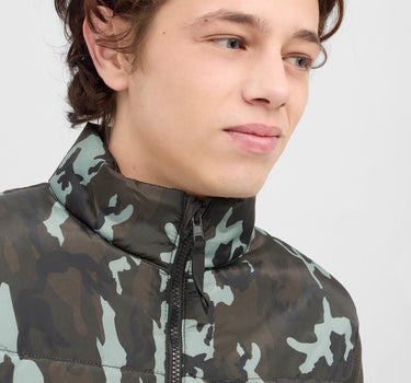 High Neck Camo Gilet 