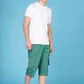 Cargo Bermuda Shorts With Detachable Belt 