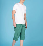 Cargo Bermuda Shorts With Detachable Belt 