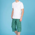 Cargo Bermuda Shorts With Detachable Belt 