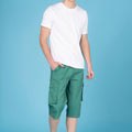 Cargo Bermuda Shorts With Detachable Belt 