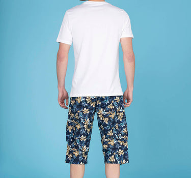 Floral Bermuda Shorts With Detachable Belt 