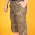 Printed Bermuda Shorts With Detachable Belt 