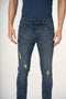Medium Wash Distressed Skinny Fit Jeans