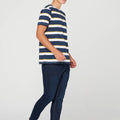 Wash Skinny Fit Jeans For Men - Dark Blue 