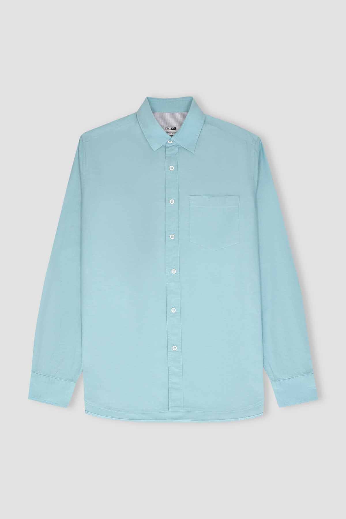 Men's Solid Button Down Shirt