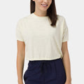 Solid T-Shirt For Women - Pear Sorbet Model Front Pose