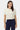 Solid T-Shirt For Women - Pear Sorbet Model Front Pose