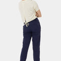 Solid T-Shirt For Women - Pear Sorbet Model Back Side