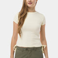 Ribbed Top With Drawstring 