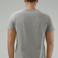 Solid V-Neck T-Shirt For Men - Grey 