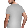 Solid Crew Neck T-Shirt For Men - Grey 