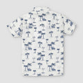 Boys Printed Palm Safari Shirt 