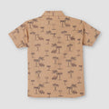 Boys Printed Palm Safari Shirt 