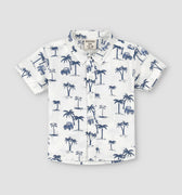 Baby Graphic Palm Safari Shirt 