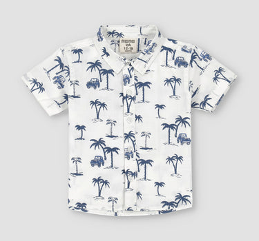 Baby Graphic Palm Safari Shirt 