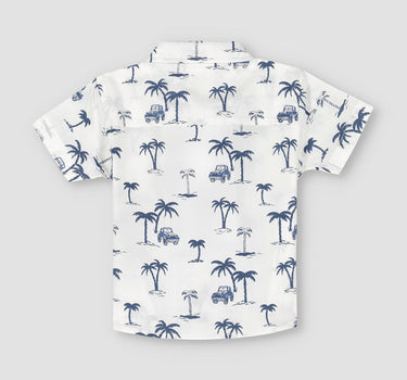 Baby Graphic Palm Safari Shirt 