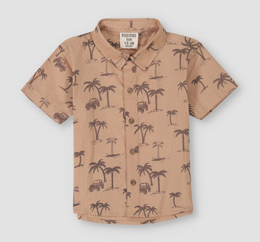 Baby Graphic Palm Safari Shirt 