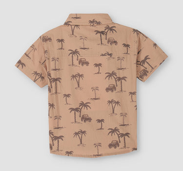 Baby Graphic Palm Safari Shirt 