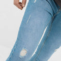 Light Wash Distressed Jeans 