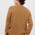 Solid Classical Textured Sweater 