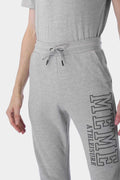 MEME Basic Fleece Pants Heather Grey Women Trousers
