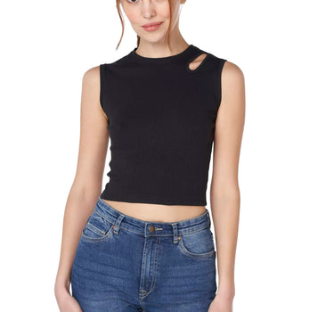 Ribbed Cut Out Top 